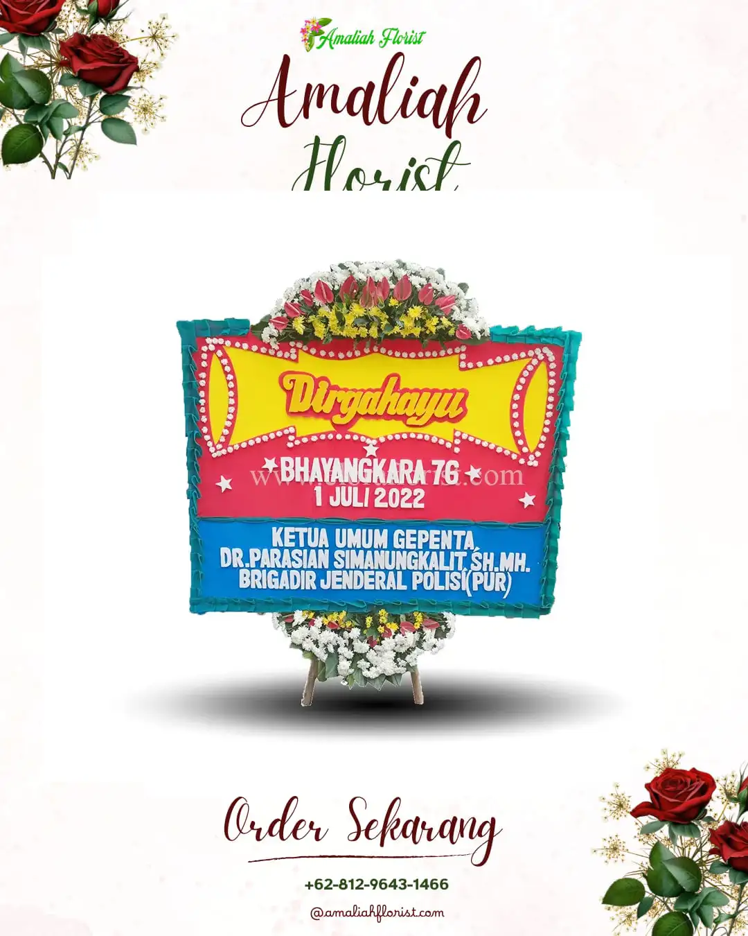 Papan Bunga HUT Ulang Tahun Balen